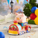 Lulu The Piggy Lululand Series Blind Box Super Hidden Park Train figure sitting in a colourful miniature train