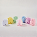 LuLu the Piggy Rainbow Sheep Plush Blind Box back view of the pastel sheep plush figures arranged in a group