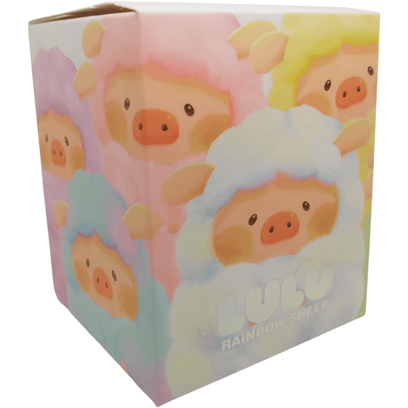 LuLu the Piggy Rainbow Sheep plush blind box packaging