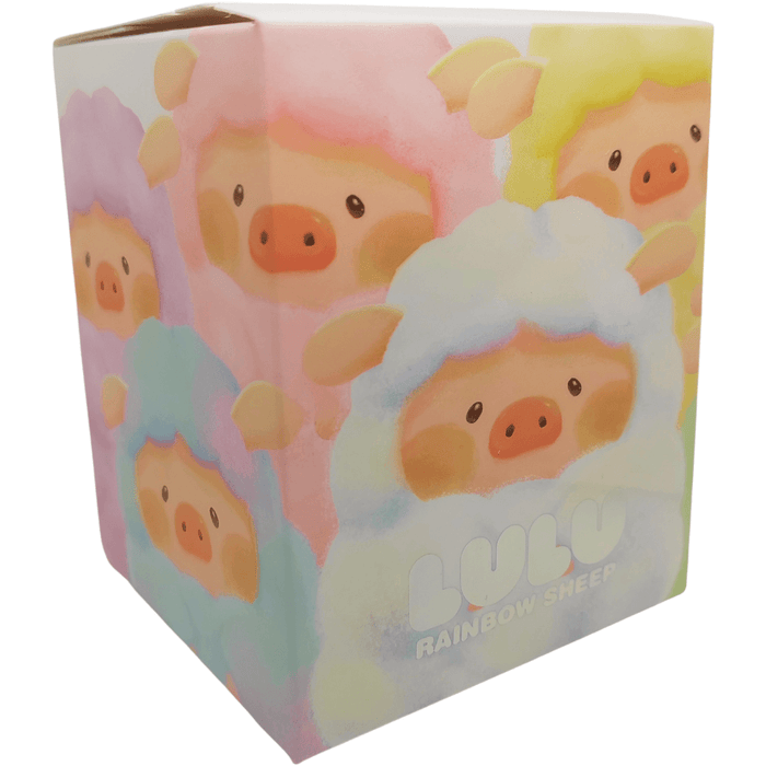 LuLu the Piggy Rainbow Sheep plush blind box packaging