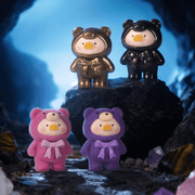 Lulu the Piggy Teddy Mini 2 Ore Collection black and bronze teddy mini figures