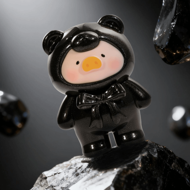 Lulu the Piggy Teddy Mini 2 Ore Collection black glossy teddy mini figure
