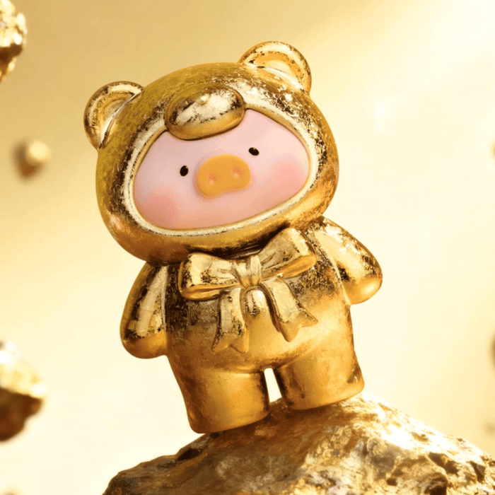 Lulu the Piggy Teddy Mini 2 Ore Collection gold metallic teddy mini figure