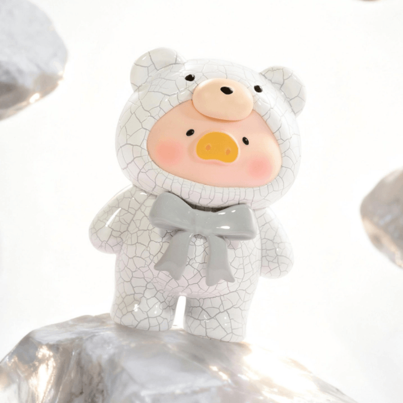 Lulu the Piggy Teddy Mini 2 Ore Collection white cracked stone style mini figure
