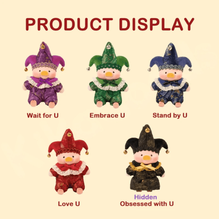 LuLu the Piggy Triangel plush keychain blind box collection with regular and hidden designs