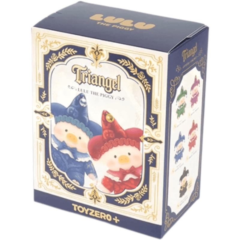 LuLu the Piggy Triangel plush keychain blind box packaging