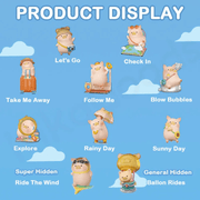 LuLu the Piggy Travel Series blind box figure collection with regular and hidden designs