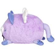 Side view of Squishable Alter Egos Magical Kitty Plush showing lavender body, white wing and pale purple tail