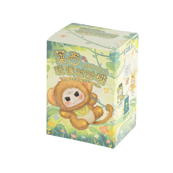 Matchy Lacy Series blind box packaging from Three Babies Toy, front angle.