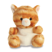 Palm Pals Meow Kitty orange tabby cat plush soft toy front view