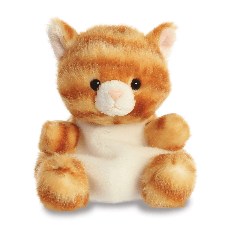 Palm Pals Meow Kitty orange tabby cat plush soft toy front view