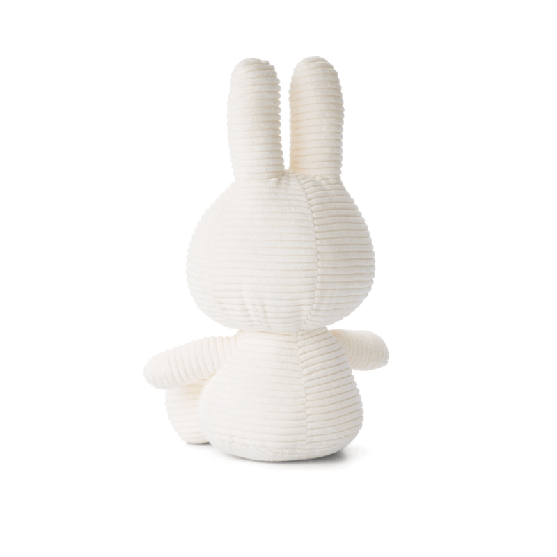 Miffy Corduroy Eco White 33cm plush toy back view