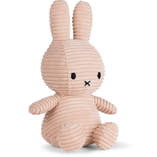 Miffy Corduroy Misty Rose plush toy angled view
