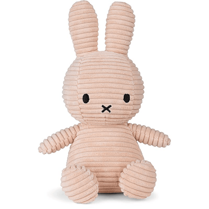 Miffy Corduroy Misty Rose plush toy front view