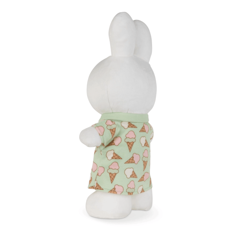 Miffy Ice Cream Dress 24cm plush toy by Bon Ton Toys back view