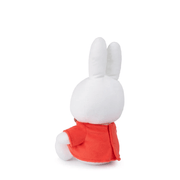 Miffy with Snuffy sitting 33cm plush toy wearing red outfit back view