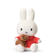 Miffy with Snuffy sitting 33cm plush toy by Bon Ton Toys front view