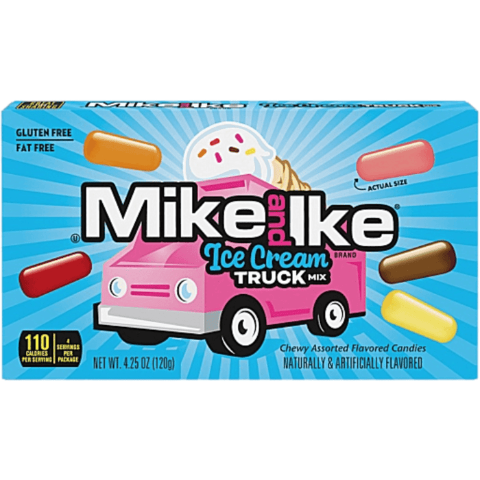 Mike and Ike Ice Cream Truck theatre box with chewy assorted American candy flavours