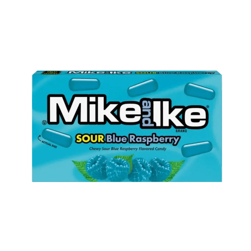 Mike and Ike Sour Blue Raspberry theatre box chewy sour candy