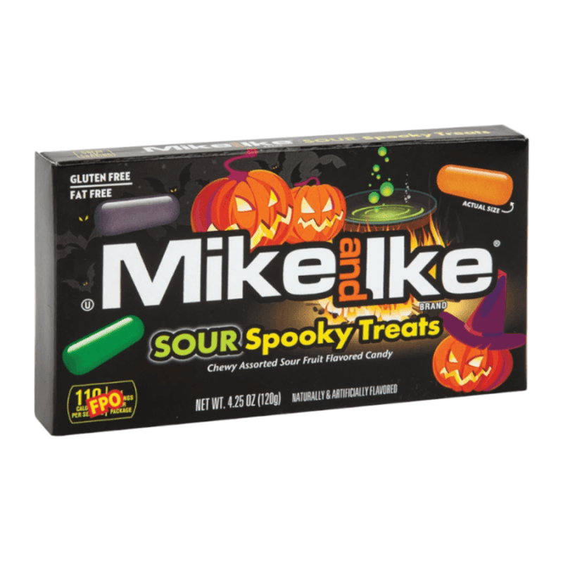 Mike and Ike Sour Spooky Treats 120g Halloween theatre box of chewy sour fruit candy