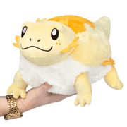 Mini Squishable Bearded Dragon plush with a yellow body and fluffy white beard