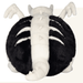 Back view of Mini Squishable Bone Dragon plush showing white spine details and curled tail