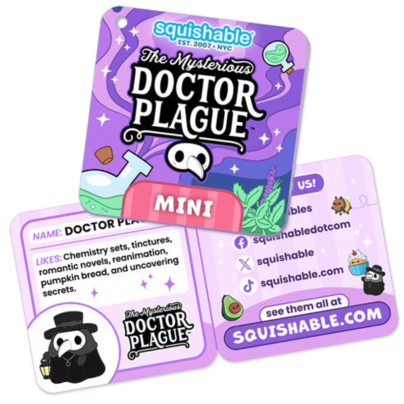 Mini Squishable Candy Plague Doctor Plush Toy