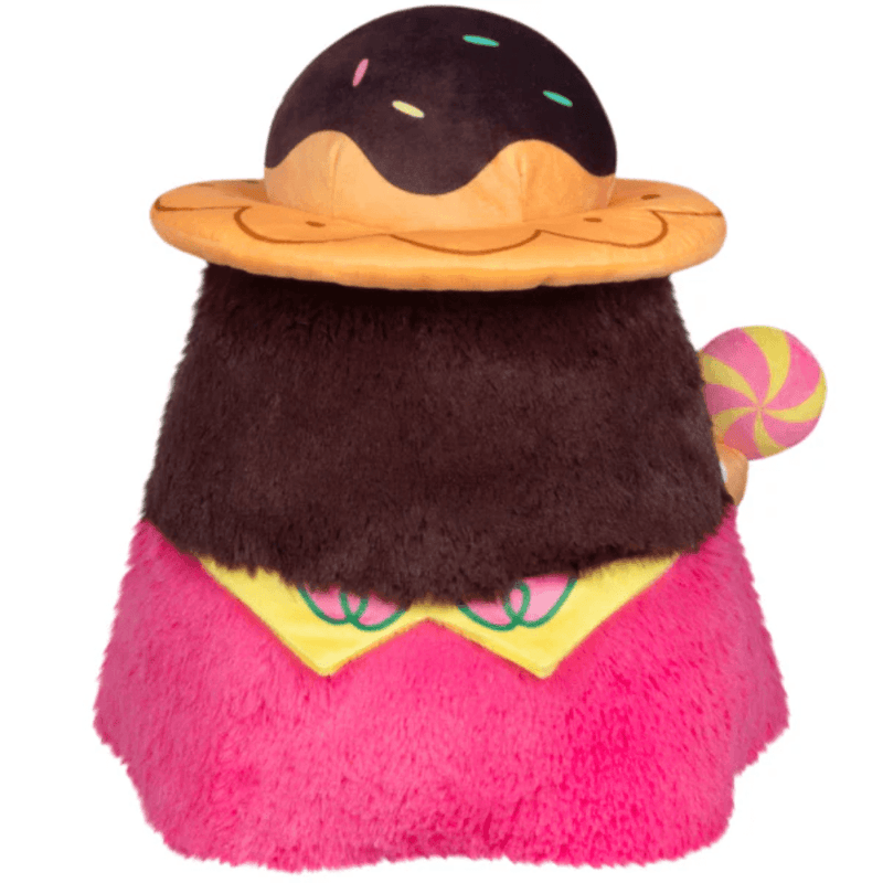 Back view of the Mini Squishable Candy Plague Doctor plush toy