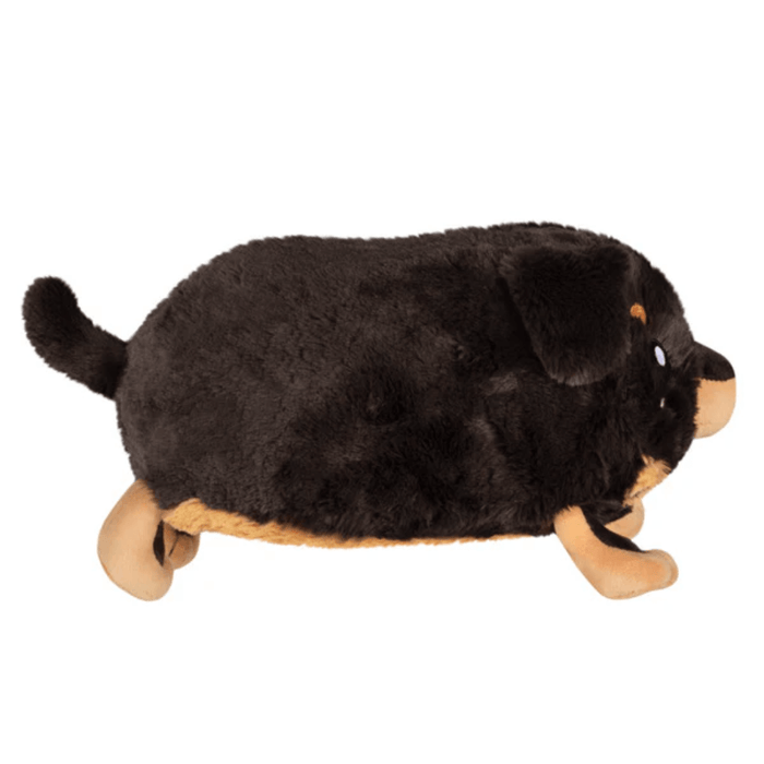 Mini Squishable Fluffy Dachshund plush toy side view