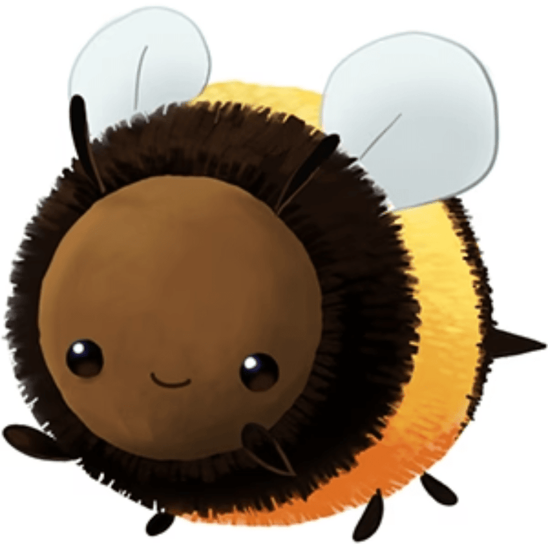 Mini Squishable Fuzzy Bumblebee Plushie - Something Different Gift Shop