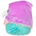 Side profile of Mini Squishable Mermaid Plague Nurse plush featuring long beak, starry cape, and shiny fin.