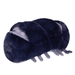Side view of Mini Squishable Pillbug Rollie Pollie plush toy, curled with little legs visible.
