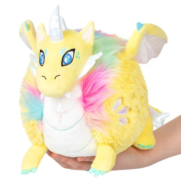 Mini Prismatic Dragon Plush – Sparkly Rainbow Fantasy Toy