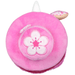 Top view of Mini Squishable Sakura Doctor Plague Plush showing pink hat with blossom detail