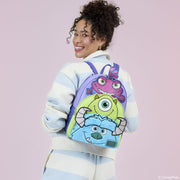 Monsters, Inc. Sulley, Mike, & Randall Triple Pocket Mini Backpack - Something Different Gift Shop