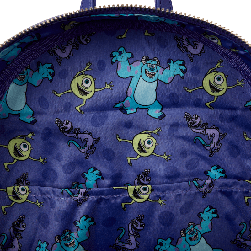 Monsters, Inc. Sulley, Mike, & Randall Triple Pocket Mini Backpack - Something Different Gift Shop