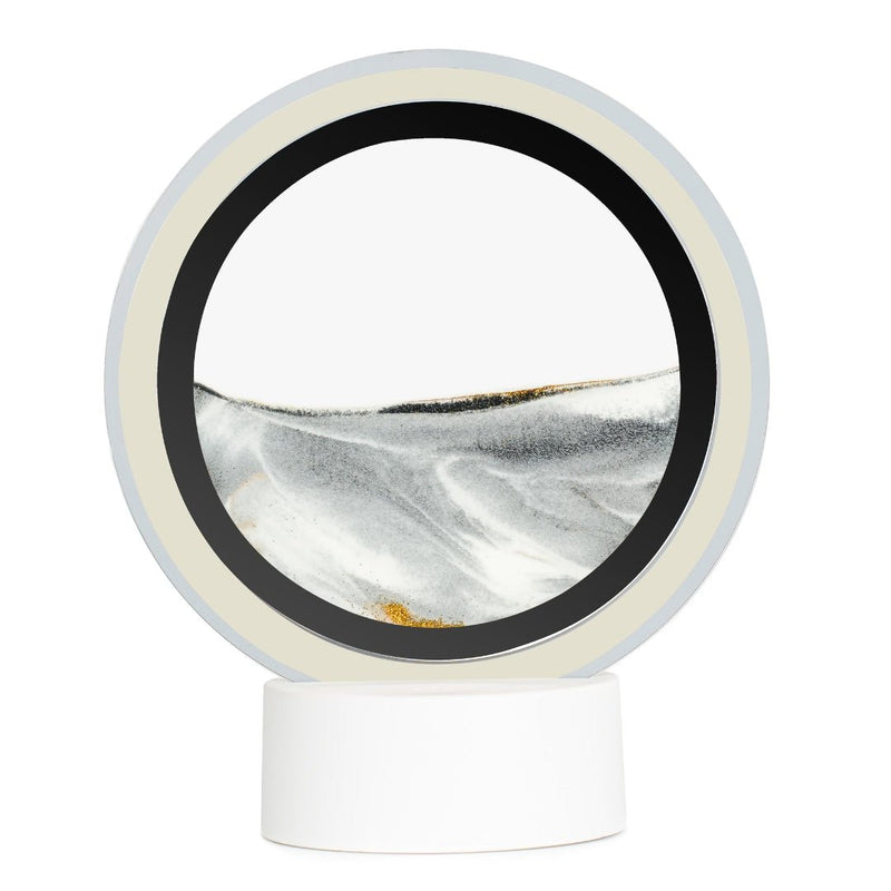 Moodscape Mirrored Ring Sand Picture - Grey - Something Different Gift Shop