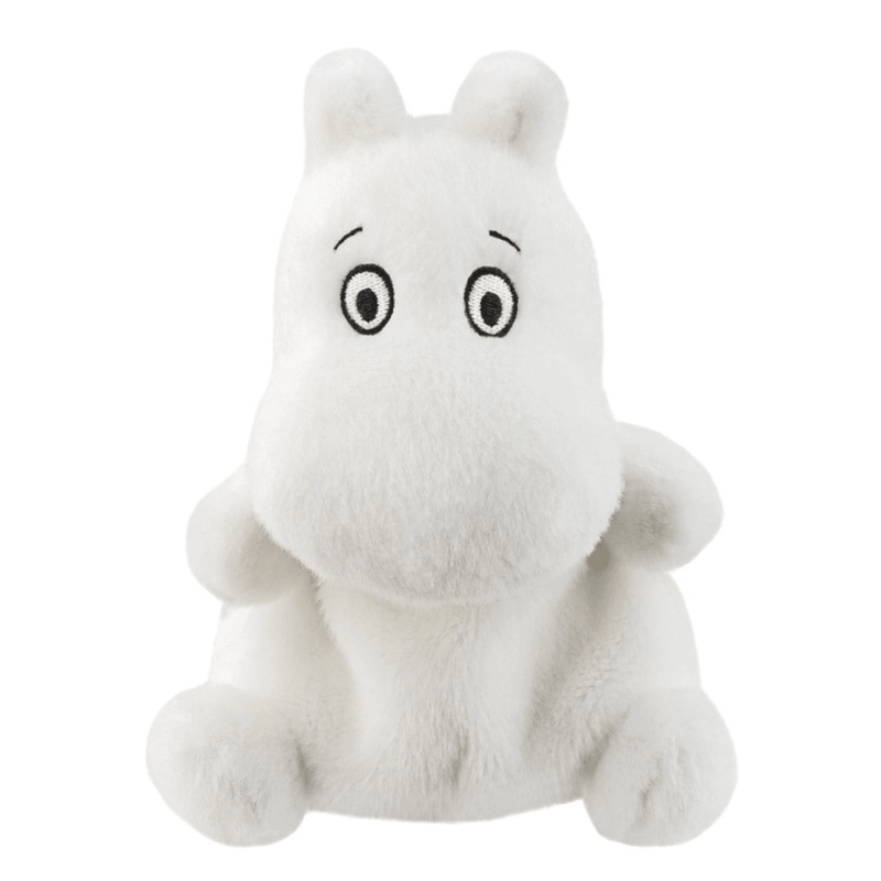 Moomin Palm Pals white plush soft toy front view