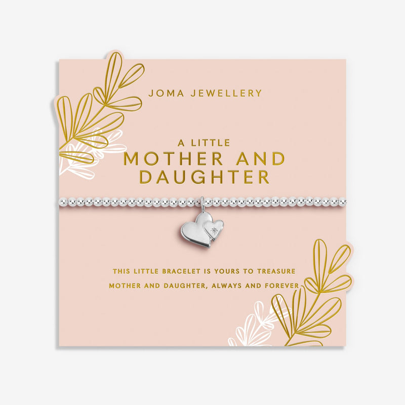 Joma Mother & Daughter bracelet on pink sentiment card