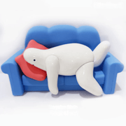 Mr.Donothing Home Series You are Lazy figure lying on blue sofa