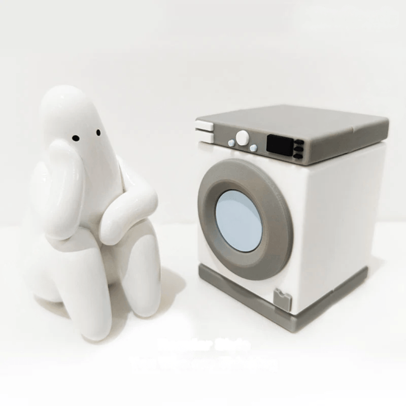 Mr.Donothing Home Series You Who are Thinking figure with washing machine