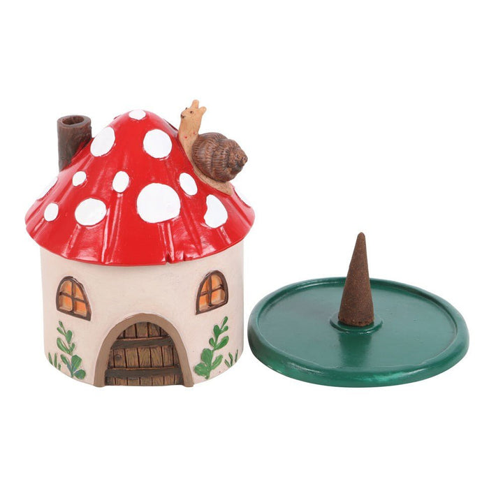Mushroom House Incense Cone Burner - Something Different Gift Shop
