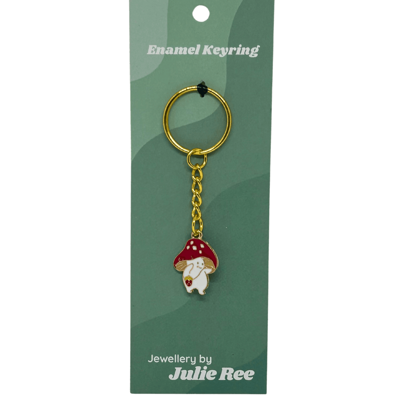 Mushroom Man Keyring – Jewellery By Julie Ree - Something Different Gift Shop