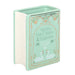 Front view of Myths Fairy Tales and Legends green book shaped vase