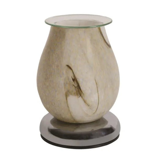 Natural Swirl Oval Touch Wax Melt Burner - Something Different Gift Shop