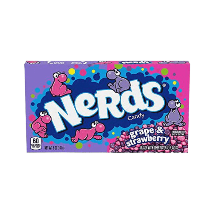 Nerds Grape and Strawberry theatre box crunchy candy 141g