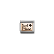 Nomination BEST FRIEND with Star Classic Link in rose gold, front view