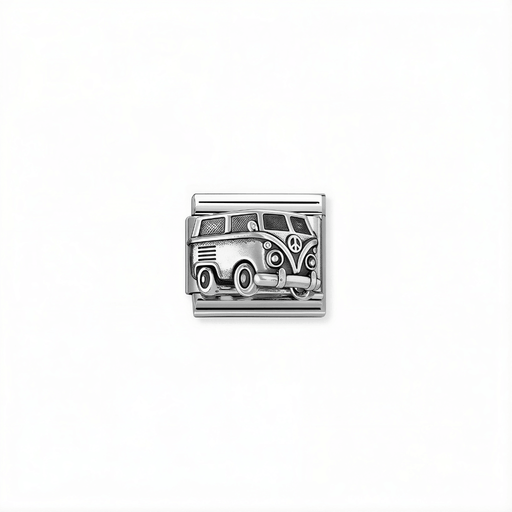 Nomination Classic camper van link in silver for Nomination Composable Classic bracelets