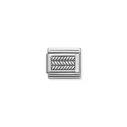 Nomination Chain Detail Vintage Classic Link charm in stainless steel and sterling silver