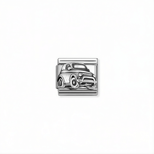 Nomination Classic car link in silver for Nomination Composable Classic bracelets
